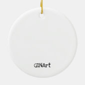 Niedliche Whimsikose Keramik Ornament (Hinten)