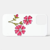 Niedliche Whimsikrosa Blume Case-Mate iPhone Hülle (Rückseite (Horizontal))
