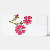 Niedliche Whimsikrosa Blume Case-Mate iPhone Hülle (Rückseite (Horizontal))