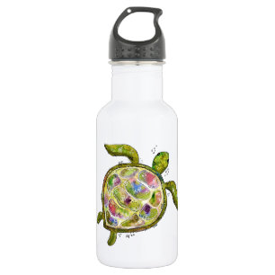 Niedliche Whimsikschildkröte Edelstahlflasche