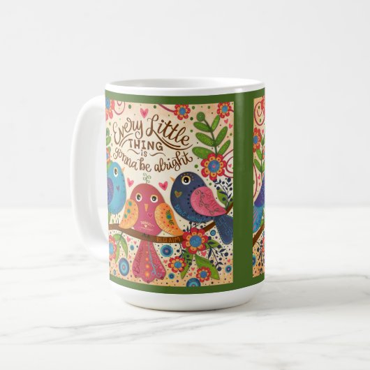 Niedliche Whimsikvögel Inspirierend Angebotsabonne Kaffeetasse (Vorderseite Links)