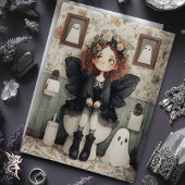 Niedliche Whimsischer Halloween-Fairy und Geisterd Seidenpapier