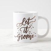 Niedliche Whimsischer Winter Gnome Aquarell Print Jumbo-Tasse (Rechts)