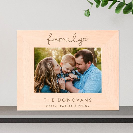 Niedliche Whimsistische Personalisiert Geätzte Rahmen