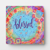 Niedliche Whimsistische Selige Spaß Inspirivity Ea Fotoplatte (Vorderseite)