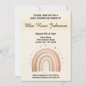 Niedliche Whimsy Baby Dusche Pastel Rainbow Einlad Einladung (Vorderseite)