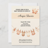 Niedliche Whimsy Baby Duschkleidung einladen Einladung (Vorderseite)