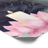 Niedliche White Cat Spielen mit Bubbles Art Kinder Poster (Ecke)