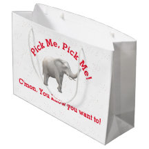 Niedliche White Elephant-Geschenktasche