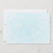 Niedliche White Kitten mit Hübschen Blue Eyes Gebu Einladung (Rückseite)