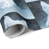 Niedliche White Kitten mit Hübschen Blue Eyes Gemu Geschenkpapier (Rolleneckpunkt)