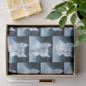 Niedliche White Kitten mit Hübschen Blue Eyes Gemu Seidenpapier (Geschenk)