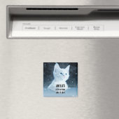 Niedliche White Kitten mit Hübschen Blue Eyes Magnet (In Situ (Geschirrspüler))