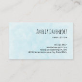 Niedliche White Kitten mit Hübschen Blue Eyes Visitenkarte (Rückseite)