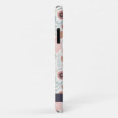 Niedliche Wiederholung Rosa Creme Botanischer Blum Case-Mate iPhone Hülle (Hinten/Rechts)