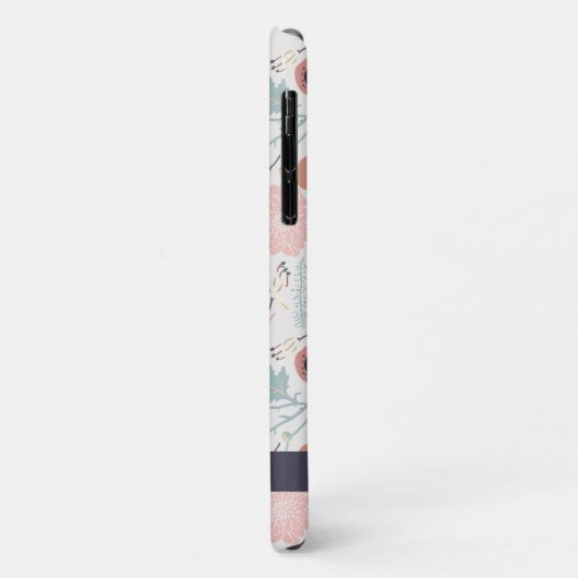 Niedliche Wiederholung Rosa Creme Botanischer Blum Case-Mate iPhone Hülle (Hinten/Links)