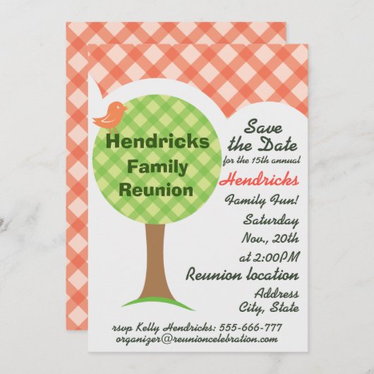 Niedliche Wiedersehen-Einladung. Einladung (Vorne/Hinten)