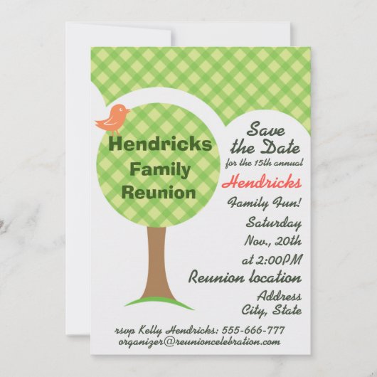 Niedliche Wiedersehen-Einladung. Einladung (Vorderseite)