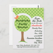 Niedliche Wiedersehen-Einladung. Postkarte (Vorne/Hinten)