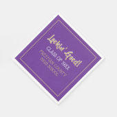 Niedliche Wiedersehen-Servietten Serviette (Ecke)