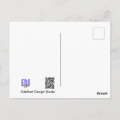 Niedliche Wild Horse DIY Postkarte (Rückseite)