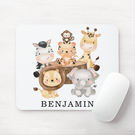 Niedliche wild lebende Baby Safari-Tiere, benutzer Mousepad (Mit Mouse)