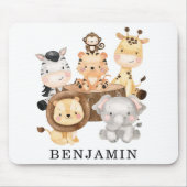 Niedliche wild lebende Baby Safari-Tiere, benutzer Mousepad (Vorne)