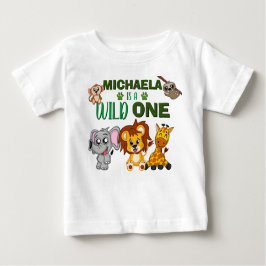 Niedliche wild lebende Dschungelsafari Tiere zum e Baby T-shirt