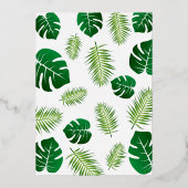 Niedliche wild lebende Dschungelsafari Tiere zum e Folieneinladung (Rückseite)