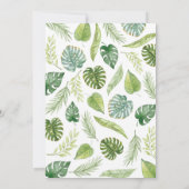 Niedliche wild lebende Tiere - Einladung zum Gebur (Rückseite)