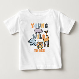 Niedliche wild lebende Tiere Kleinkind Baby T-shirt