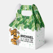 Niedliche Wild-One-Safari-Jungtiere zum ersten Geb Geschenkschachtel (Rückseite)