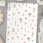 Niedliche Wildblume Butterfly Babydusche Einladung