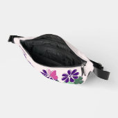 Niedliche Wildblume Butterfly Doodle Name Bauchtasche (Offen)