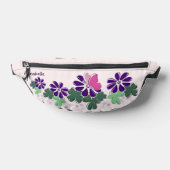 Niedliche Wildblume Butterfly Doodle Name Bauchtasche (Ablage )