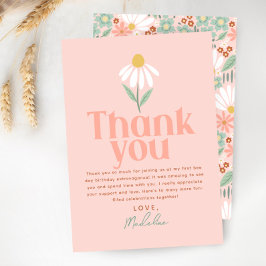 Niedliche Wildblume Daisy Girls Vielen Dank zum Ge Dankeskarte