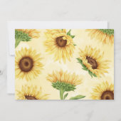 Niedliche Wildblume, die zum zweiten Geburtstag Pa Einladung (Rückseite)