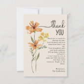 Niedliche Wildblume Kinderdusche Dankeskarte (Vorderseite)