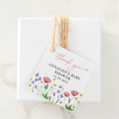Niedliche Wildblume Kinderdusche Geschenkanhänger (Beispiel)
