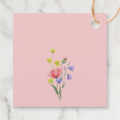 Niedliche Wildblume Kinderdusche Geschenkanhänger (Rückseite)