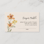 Niedliche Wildblume Kinderdusche Windelwanne Begleitkarte (Vorderseite)