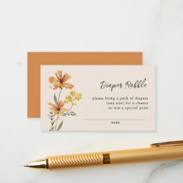 Niedliche Wildblume Kinderdusche Windelwanne Begleitkarte