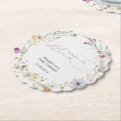 Niedliche Wildblumen Baby in Bloom Untersetzer (angewinkelt)