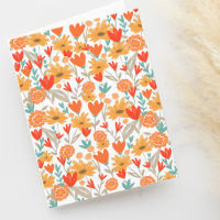 Niedliche Wildblumen, die die Lücke Zeichnete