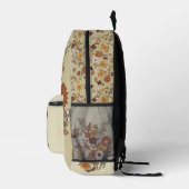 Niedliche Wildblumen Girl Bedruckter Rucksack (Rechts)