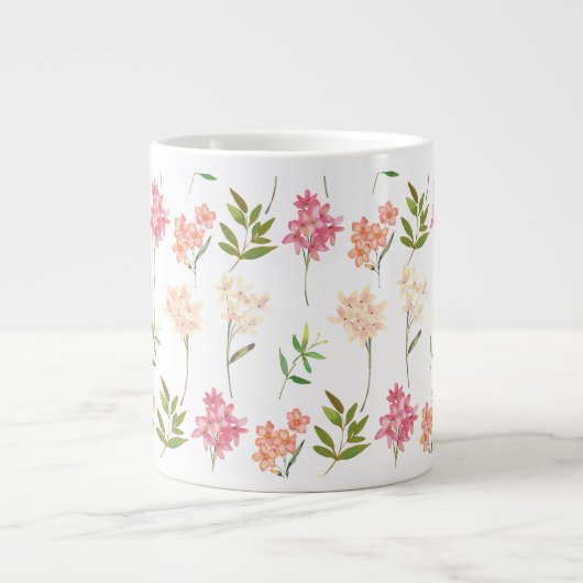 Niedliche Wildblumen Jumbo-Tasse (Vorderseite)