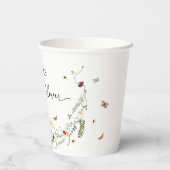 Niedliche Wildblumen Kinderdusche Party Pappbecher (Rückseite)