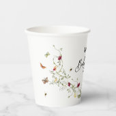 Niedliche Wildblumen Kinderdusche Party Pappbecher (Vorderseite)