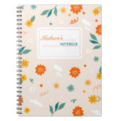 Niedliche Wildblumen Notizblock (Vorderseite)