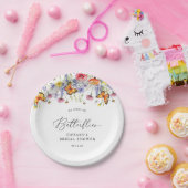 Niedliche Wildblumen Schmetterlinge Brautparty Pappteller (Party)